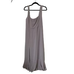 Show Me Your MUMU Weddings Claire Bridesmaid Dress in Dovetail Gray Size L *NEW*